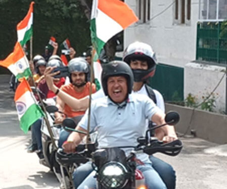 Bike Tiranga Yatra Held at Rajhana, Shimla