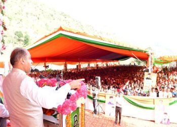 Chief Minister inaugurates and lays foundation stones of 23 developmental work worth Rs. 83.42 crore