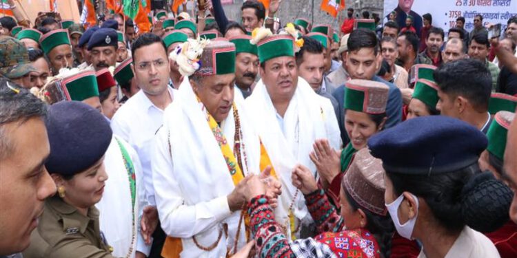 CM inaugurates and lays foundation stone of 23 developmental projects worth Rs. 62 crore for Kinnaur
