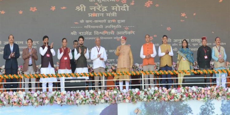 Prime Minister lays foundation stone of two hydropower projects in Chamba