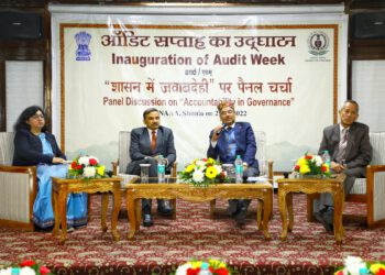 Audit Week celebrations in Indian Audit & Accounts Department Chief Secretary of Government of Himachal Pradesh Shri R.D. Dhiman inaugurated the event today