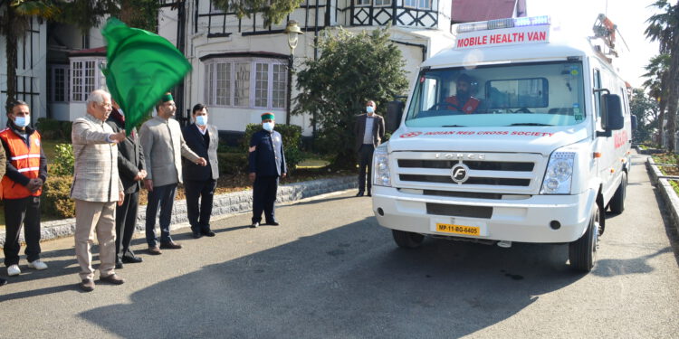 Governor flags off Mobile Health Vans from Raj Bhavan