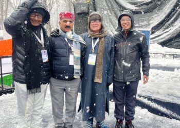 CM attends the concluding ceremony of Bharat Jodo Yatra at Srinagar