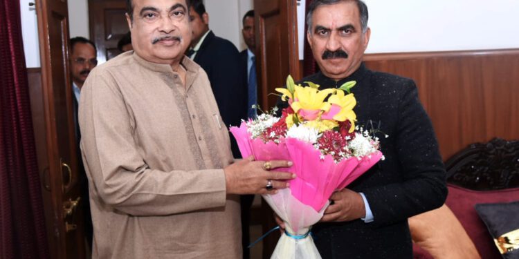 Chief Minister meets Nitin Gadkari Discusses ongoing NHAI projects in Himacha