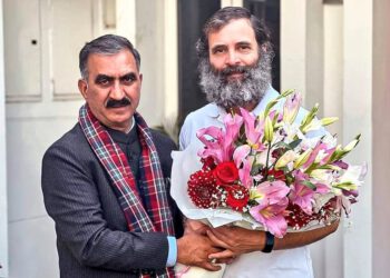 Chief Minister, Thakur Sukhvinder Singh Sukhu met Senior Congress leader Rahul Gandhi