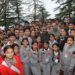 Chief minister Thakur Sukhvinder Singh sukhu meets a group of students from Government senior secondary school Chotta Shimls