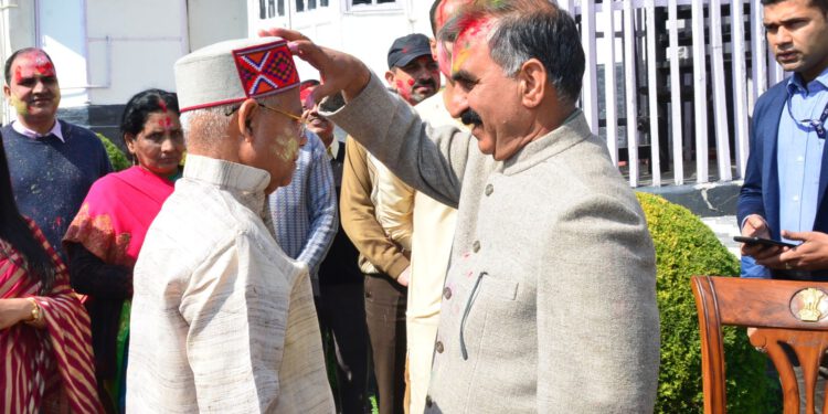 CM greets Governor on Holi